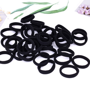 Seamless rubber band headwear, hair tie, hair band, Korean high-elasticity hair tie, black hair accessory pic 9