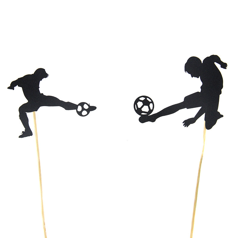 World Cup Cake Card Football Cake Card Boy Theme Cake Decoration Flag 6-Piece Set Application Scenario
