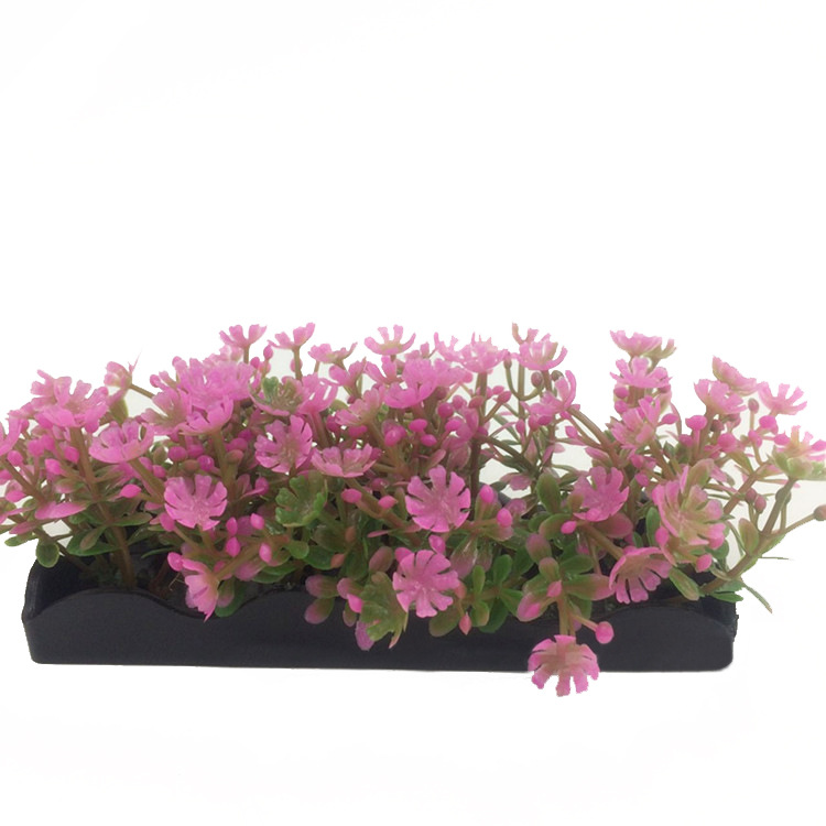 Baojie water grass simulation fish tank landscape decoration plastic decoration short water grass aquarium craft grass block foreign trade wholesale Item Picture