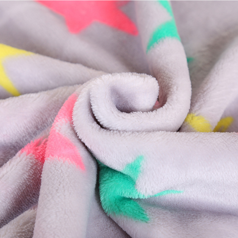 Thin Air Conditioning Blanket Made From Flannel Printed Blanket Mink Bed Sheet Ultra Soft Domestic Flower Bedding details Picture