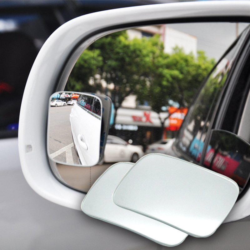汽车小圆镜倒车镜高清无边可调节盲点镜广角辅助后视镜汽车专用品图