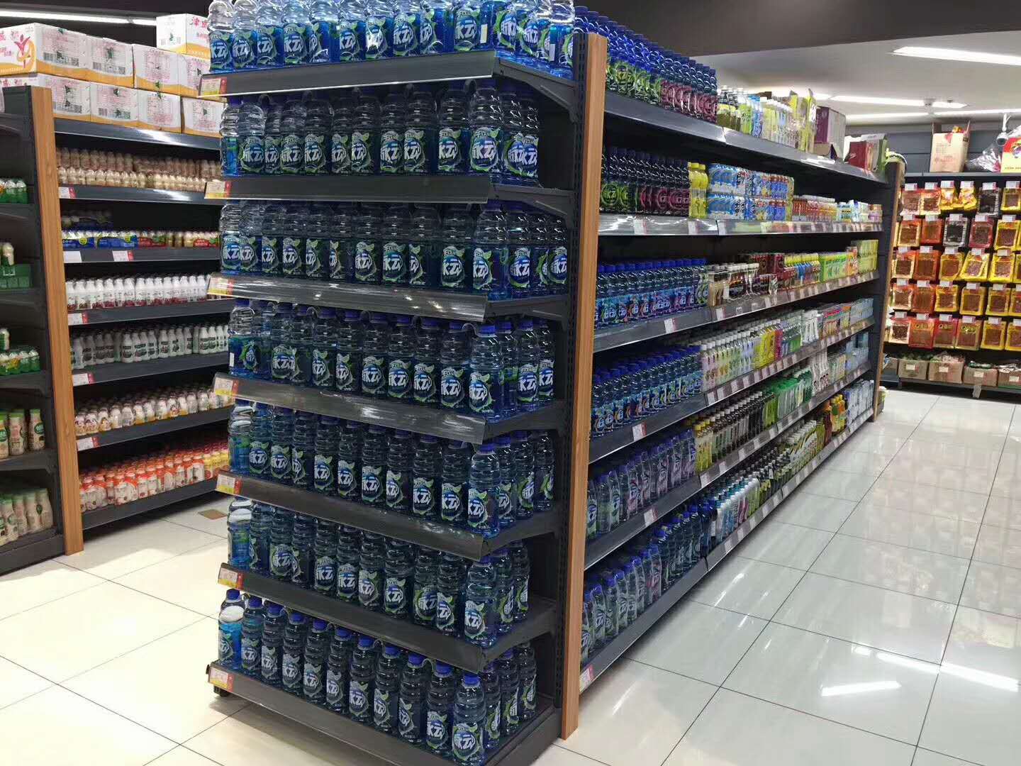 Large Shopping Malls Heavy Shelves Sand Grain Gray Merchant Super Shelf Grain And Oil Special Single-Sided Double-Sided Weight Shelves Application Scenario