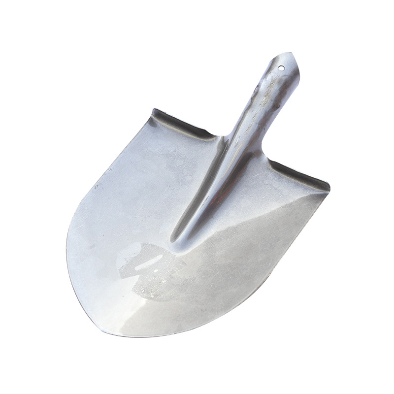 Tree Digging Shovel Manganese Steel Tip Mountain Shovel Farm Tool Round Head Polished Steel Shovel Garden Garden Tip Iron Mountain