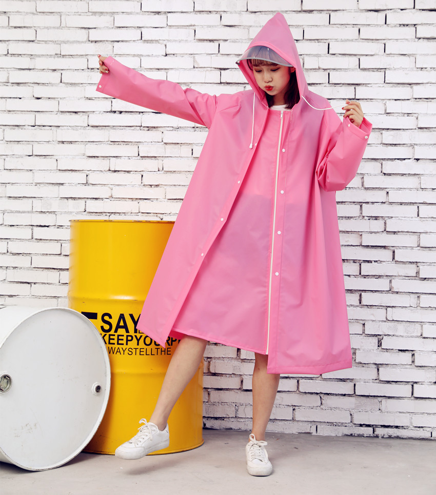 eva raincoat manufacturer wholesale adult women's fashionable hiking student single man's electric bike bicycle riding raincoat