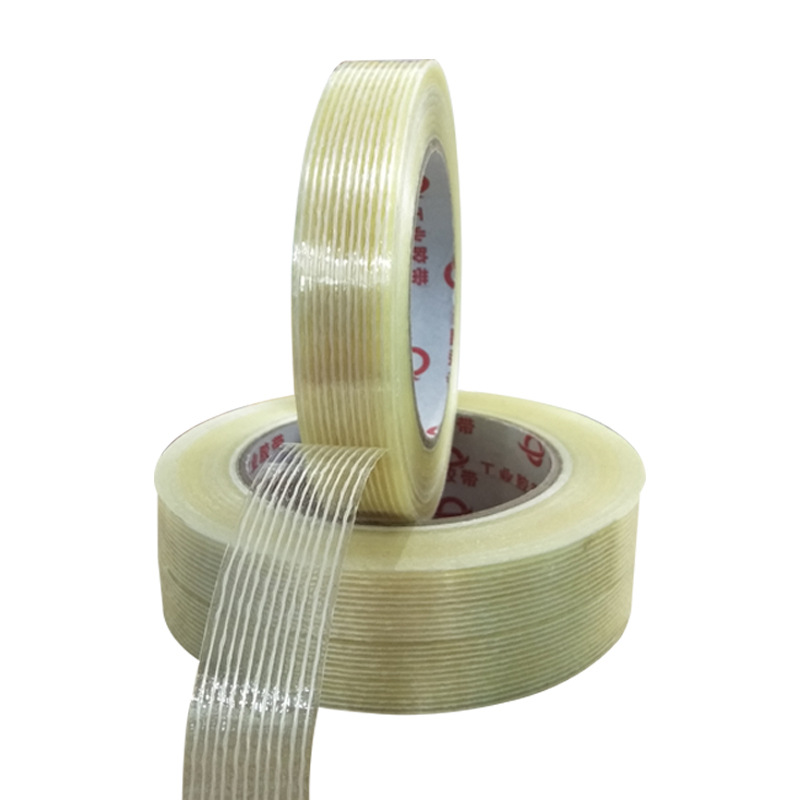 单面玻璃纤维胶带条纹粗纹直线纤维胶带工厂家批发