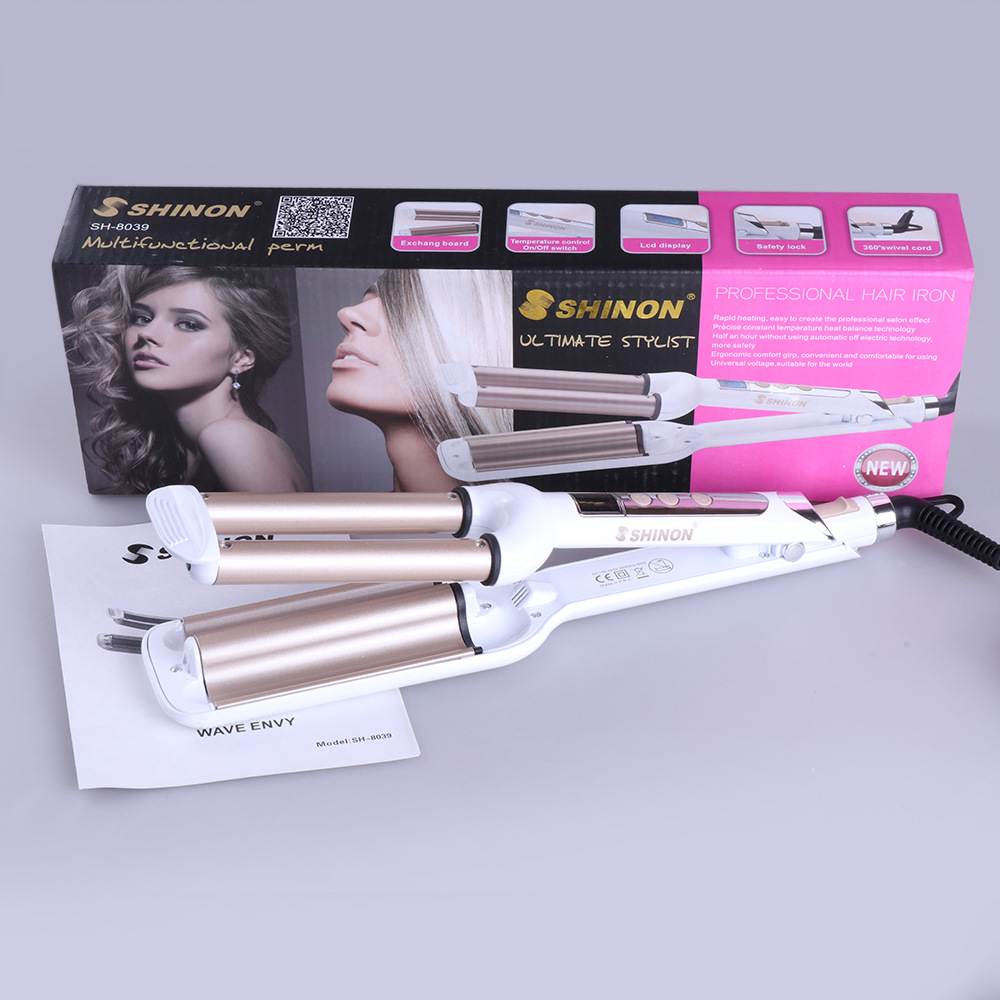 Wave-curling beauty Bar home hair salon automatic curling iron with LCD display dry and wet dual-purpose curling iron in stock wholesale Application Scenario
