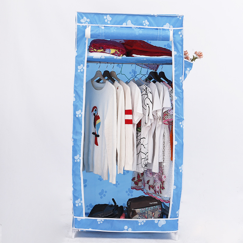 Supply dustproof Oxford cloth wardrobe Korean version combination simple wardrobe overall zipper single storage cabinet wholesale Application Scenario