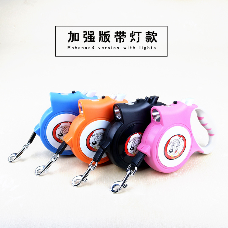 Retractable dog leash, 3-meter or 5-meter automatic retractable leash, dog walking leash, pet supplies, small and medium-sized dog walking wonder details Picture