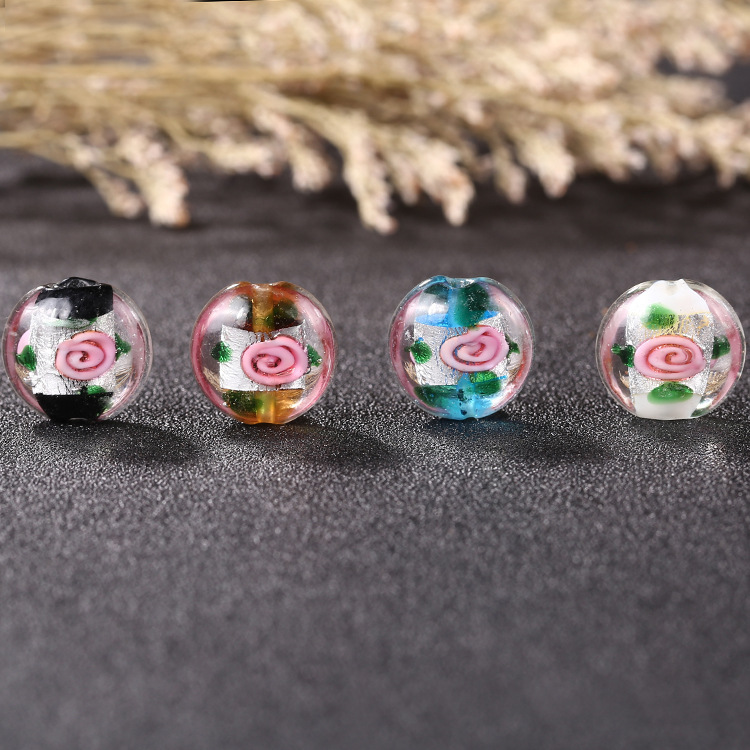 Han Yu limbo YinBo de flores lazurita bolitas buddha ShouHui lazurita achatado bolitas juego ShouLian collar PeiShi mayorista Application Scenario