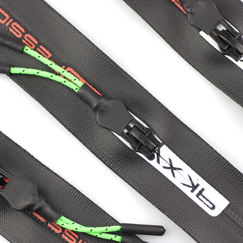 5#韩版tpu丝印字母贴膜拉链 彩色印字韩版拉链详情图4