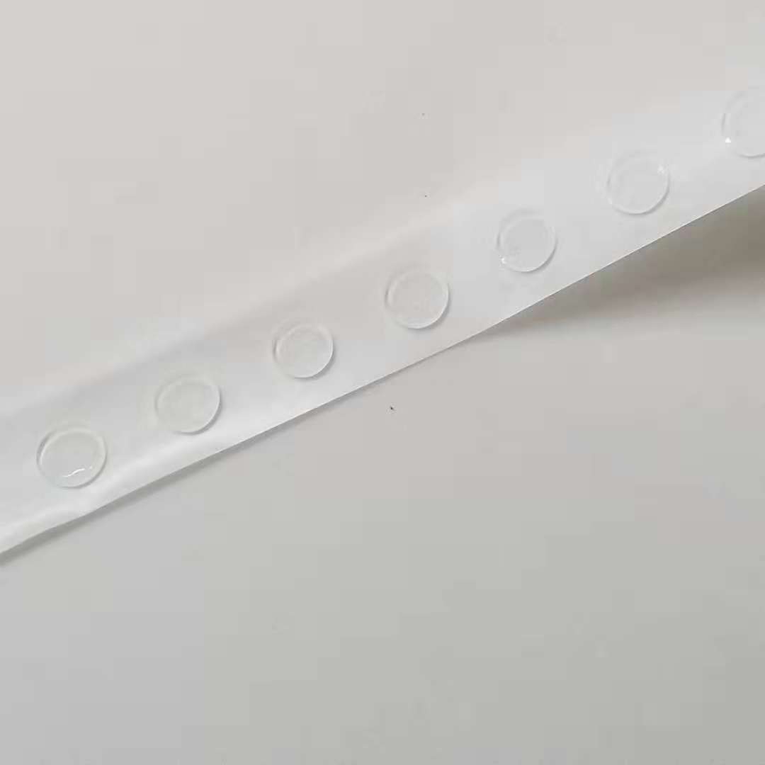 Wholesale transparent round dot adhesive, nasal discharge adhesive, double-sided removable adhesive, balloon dot adhesive, double-sided adhesive, balloon adhesive granules Specification drawing