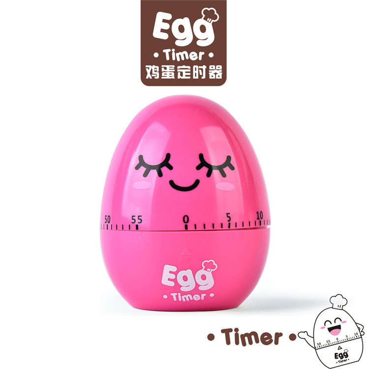 Cartoon mechanical egg kitchen timer, home timing reminder, children and students mechanical timer reminder Item Picture