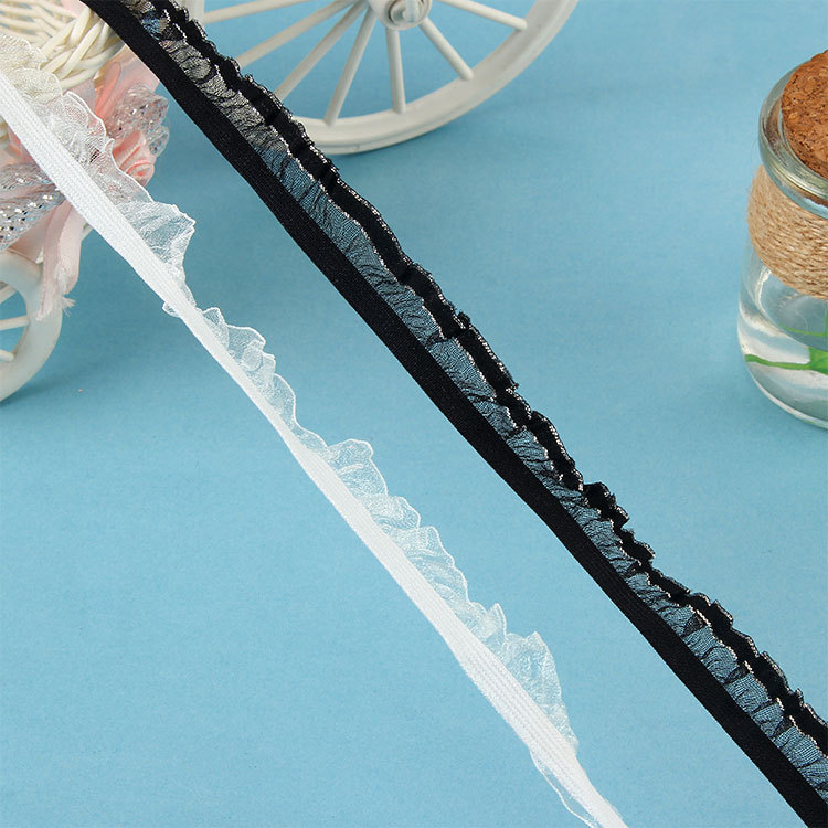 Manufacturers Direct Sales Of Wooden Ear Lace Belt Clothing Accessories Nylon Lace Belt Diy Handmade Wooden Ear Lace Nylon Belt details Picture