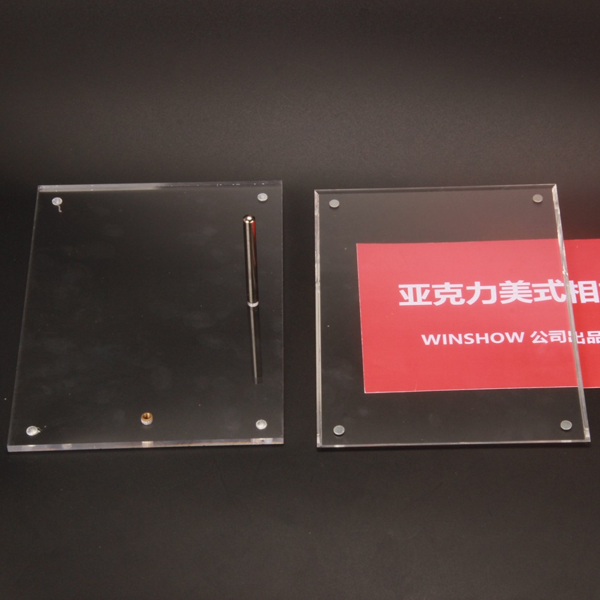 Advertising nail 5 "7" A4 picture frame crystal photo frame acrylic pendulum table custom creative 8 "children's picture frame Application Scenario