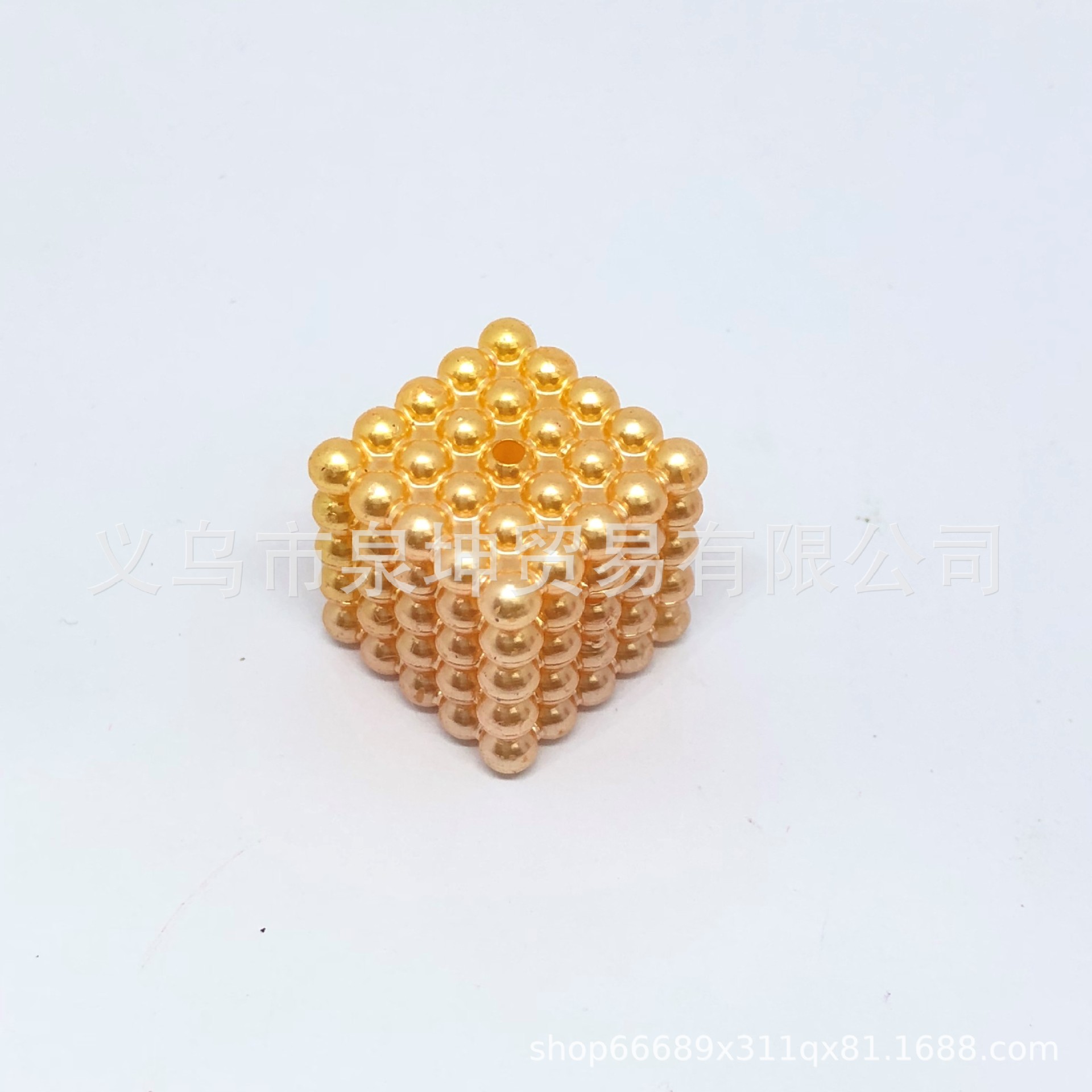 ABS方块珍/串珠/散珠白底实物图