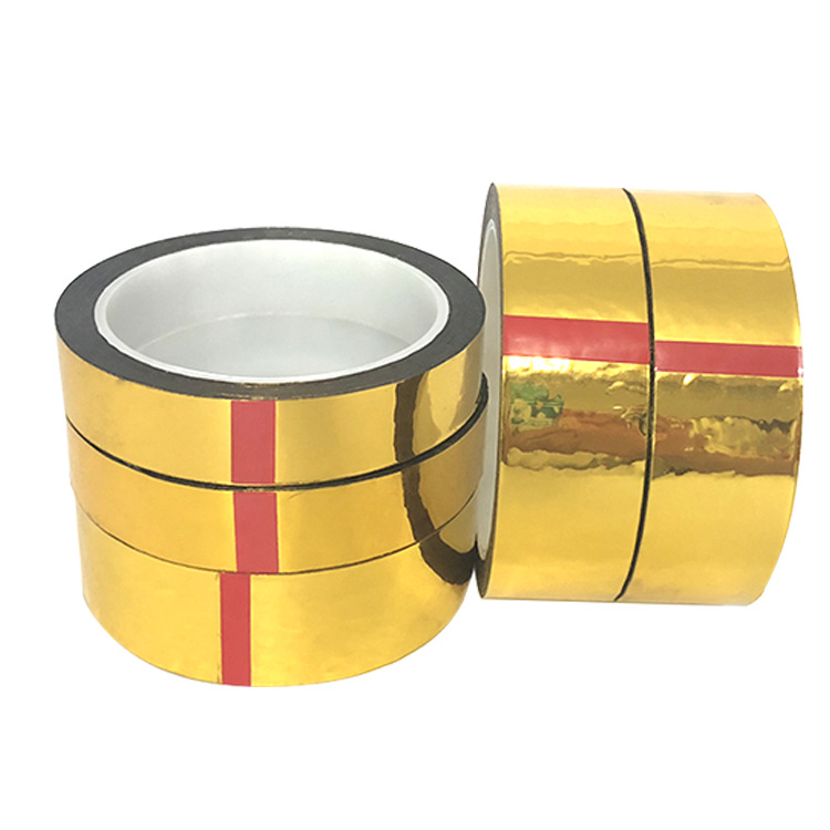 PET gold tape, aluminum foil, handmade diy gift box packaging, for on-site decoration of wedding companies, factory wholesale Specification drawing