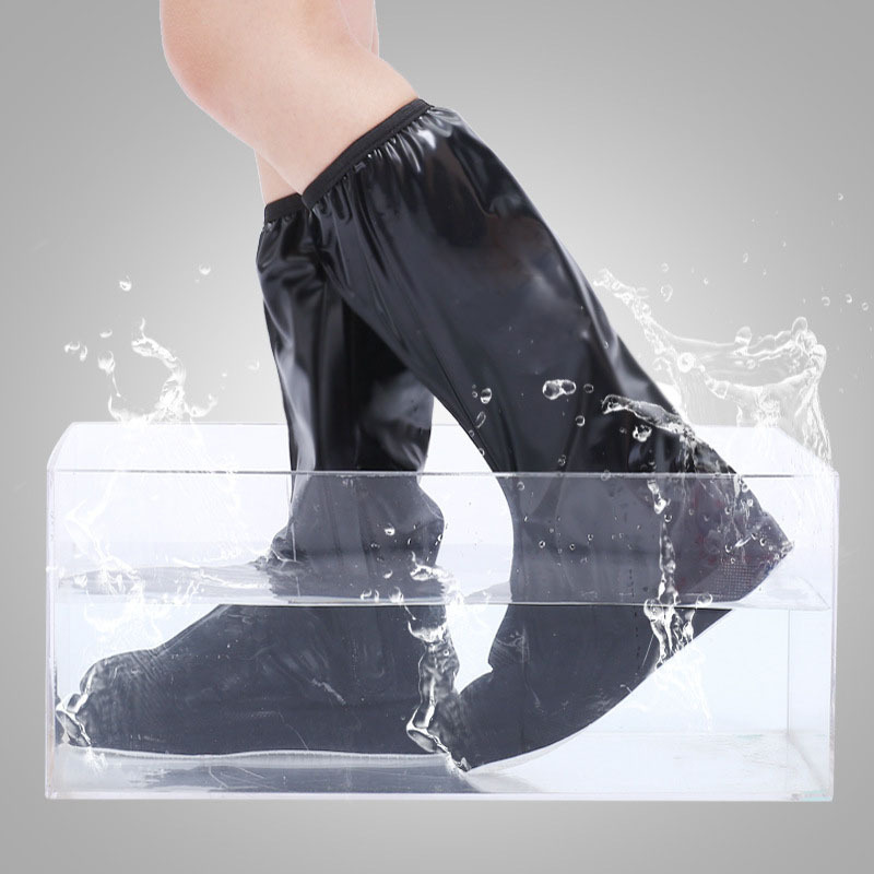 Rain rain high rain shoes cover female rainy waterproof shoe cover non-slip thickened wear-resistant waterproof shoe cover travel rain boot cover full figure