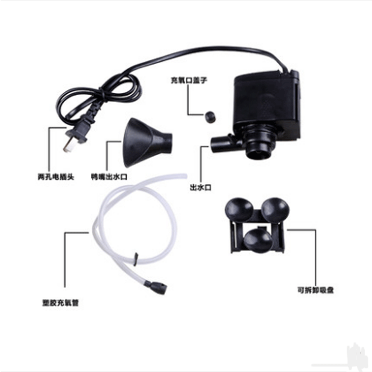 Supply fish tank filter external filter 3-in-1 diving filter Risheng factory wholesale Specification drawing