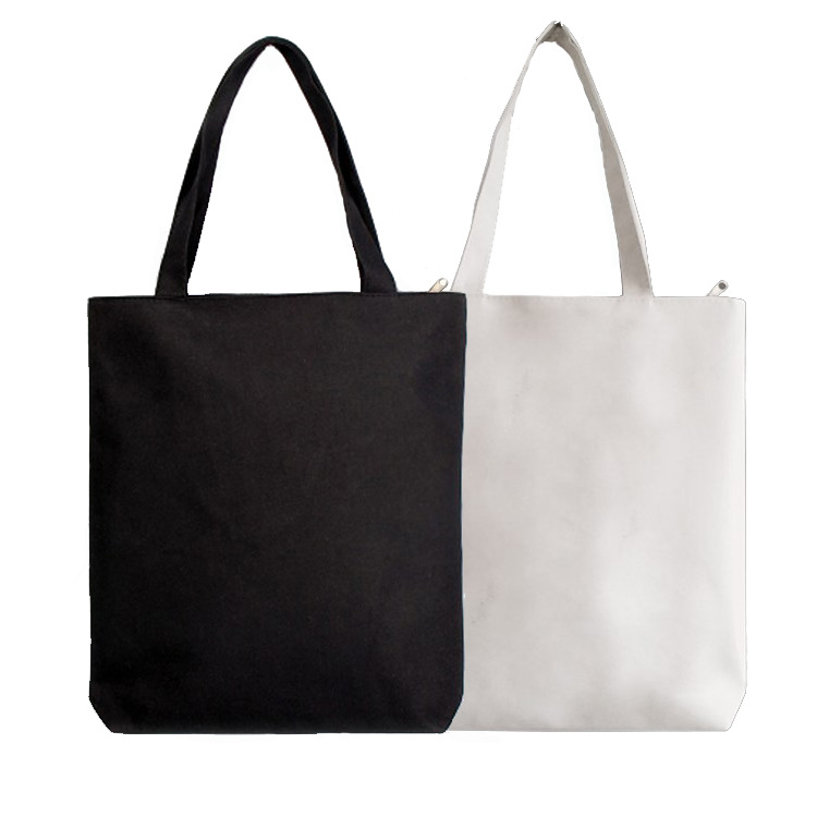 Hand Canvas Bag Made Of Blank Color Printed Cotton Bag Made Of Logo Printed Student Single Shoulder Shopping Canvas Bag Item Picture