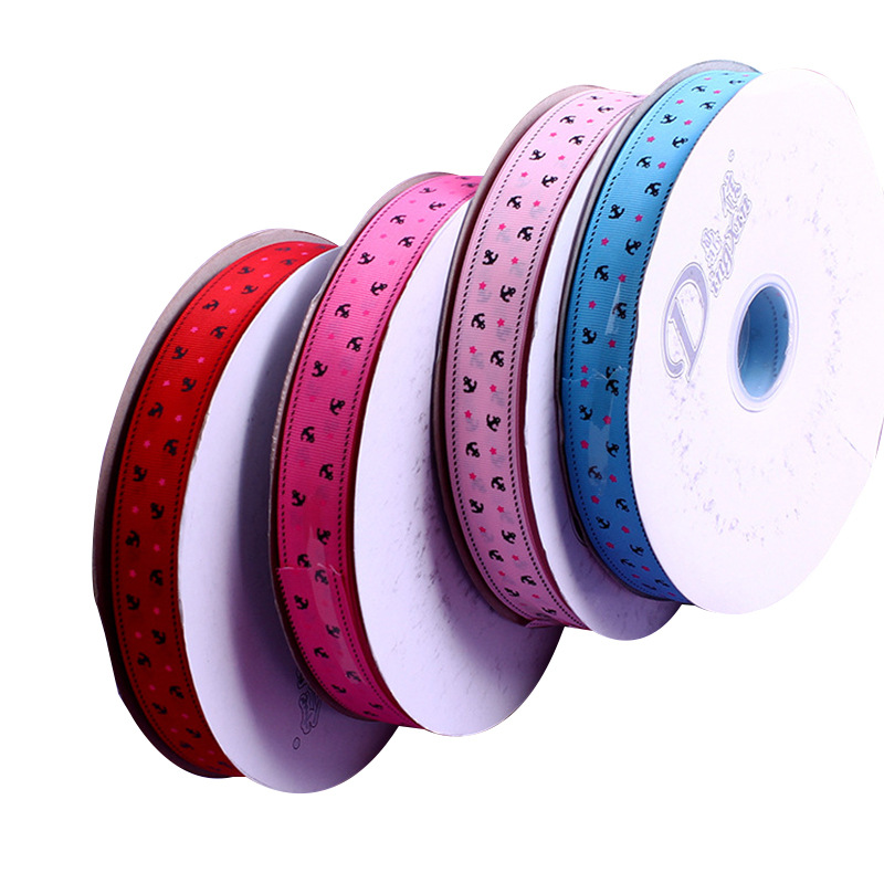 Color Printing Small Stars Plain Ribbon 25Mm Printed Multi-Color Thread With Diy Handmade Jewelry Braid Ribbon Item Picture