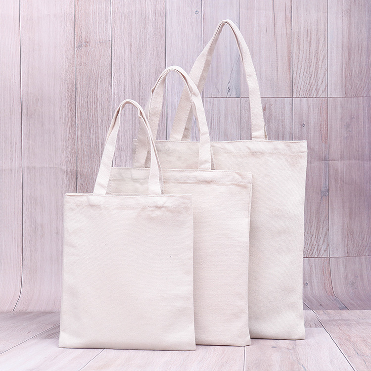 Spot Blank Shopping Canvas Bags Will Do Diy Training Class Students Environmental Hand-Held Cotton Bags Customized Logo