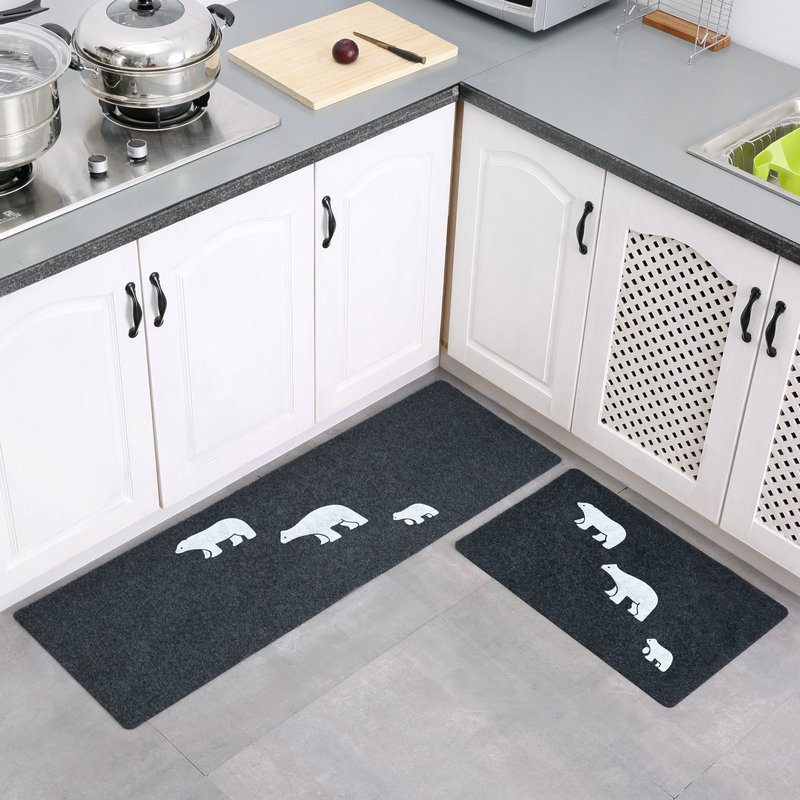 One-piece delivery service: kitchen floor MATS, cross-border door foot MATS, water-absorbing and oil-absorbing anti-slip MATS, household door MATS, long carpets details Picture