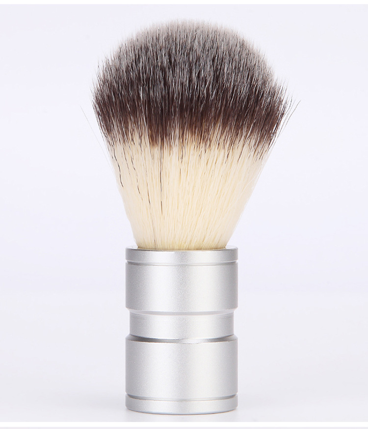 shanilak high-quality stainless steel beard brush, other beauty tools, shaving brush, animal hair brush, metal bowl, manual stirring and foaming cleaning brush Specification image