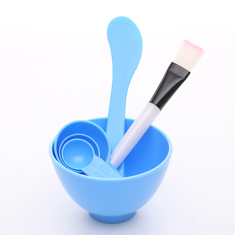 Enchanted Beauty Beauty Facial Mask Bowl 4-Piece Bowl/Stick/Brush/Spoon 4-In-1 Diy Beauty And Makeup Tools Item Picture