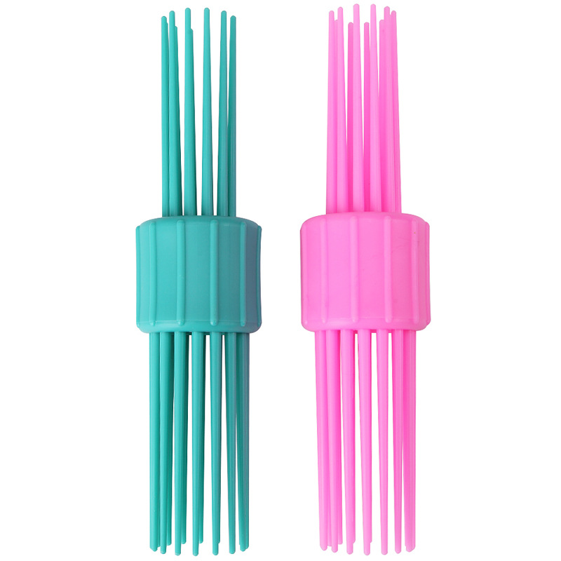 European and American retro curly hair comb, double-head candy comb, various tooth sizes of curly women's hair comb shanilak Specification image