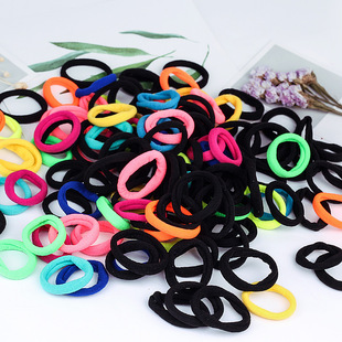 Seamless rubber band headwear, hair tie, hair band, Korean high-elasticity hair tie, black hair accessory pic 7