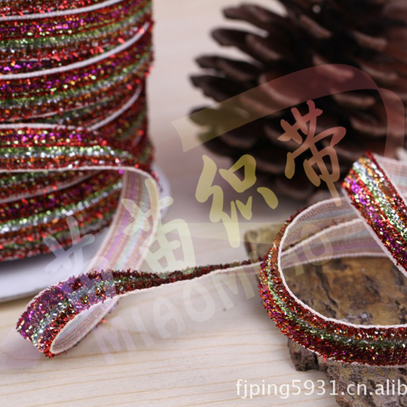 Factory Direct Wholesale Yu Chen Ribbon Wedding Decoration Bow Ribbon Diy Jewelry Gold Velvet Onion Belt 3 Points details Picture