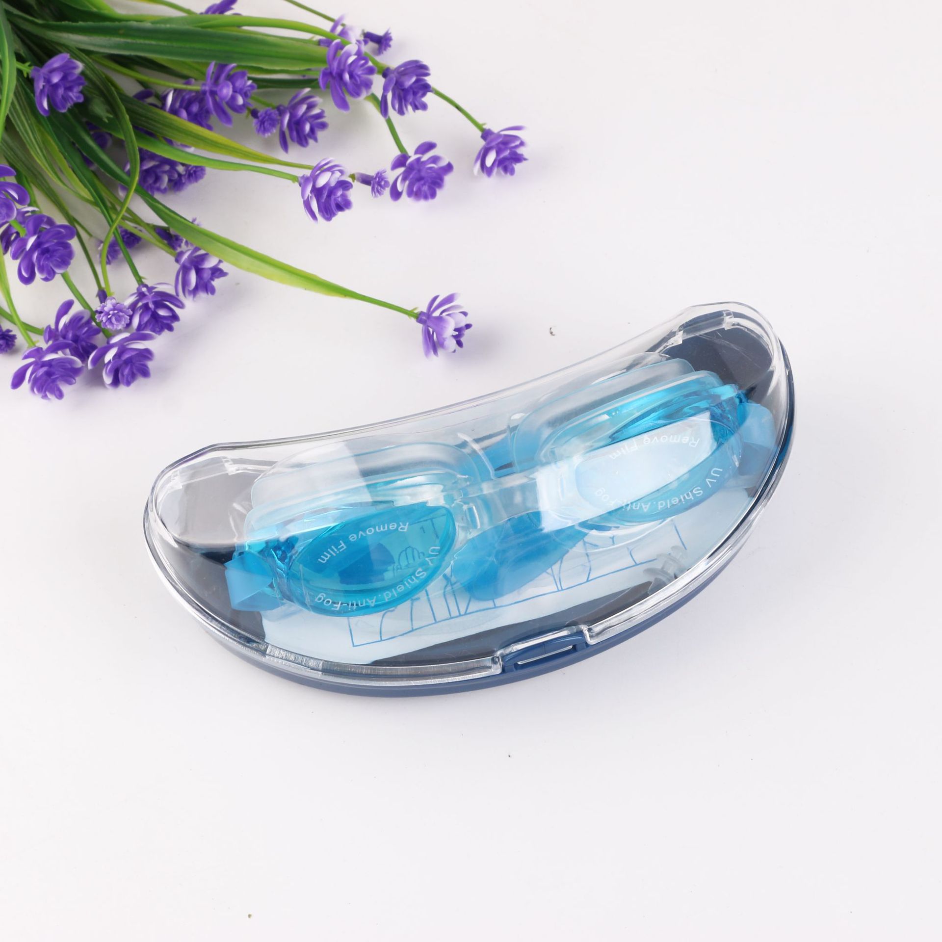 High-definition anti-fog swimming goggles, swimming pool safety protection swimming goggles, outdoor beach swimming silicone swimming goggles wholesale Specification image