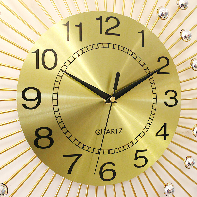 A Red European Creative Wall Clock Iron Decorative Clock Living Room Clock Wall Clock Manufacturers Wholesale Fashion Wall Watch Specification drawing