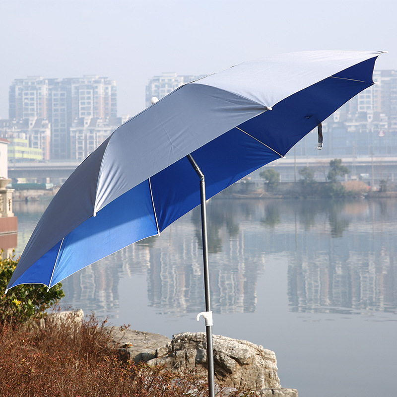 蓝鸟户外渔具用品1.8/2米双层万向加固钓鱼伞 防晒防雨太阳伞