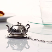 玻璃茶壶304不锈钢滤茶器创意泡茶器茶具红茶漏茶滤花茶叶过滤器