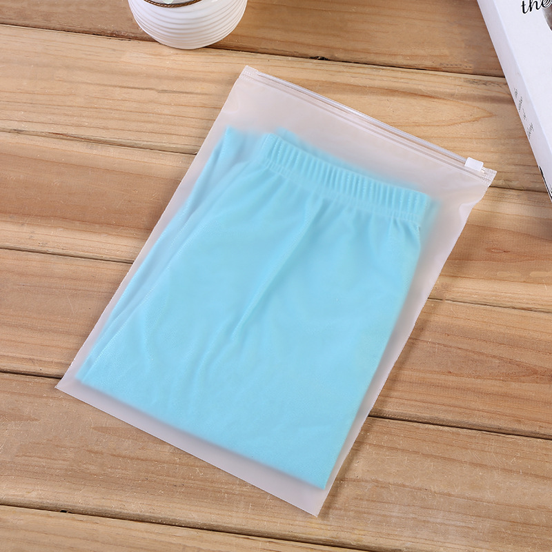 厂家定制透明磨砂拉链袋EVA自封袋服装包装袋防水内衣袜子收纳袋
