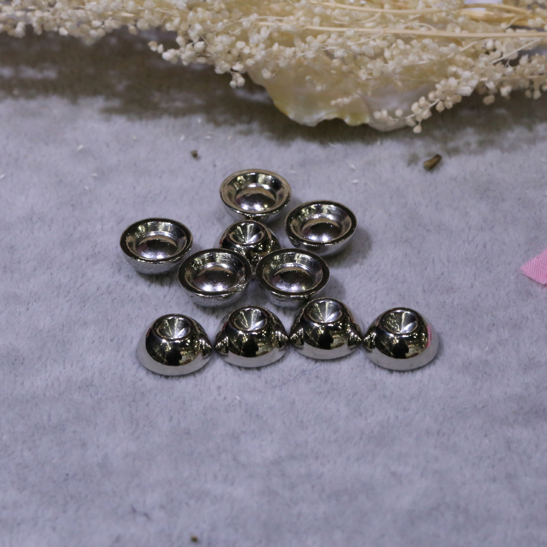 厂家直销1.5-20mmabs无孔珍珠服装饰品仿珍珠高亮泡珠珠子详情图3