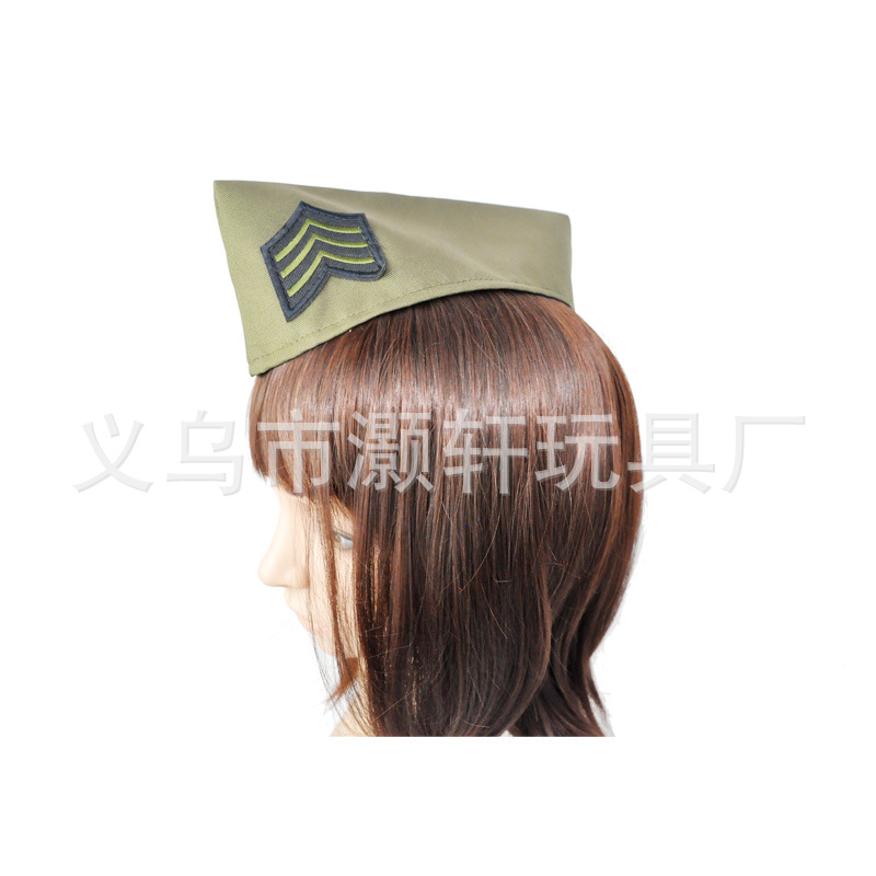 Amazon ebay WISH hot selling olive green sexy stewardess hat performance hat Beret Application Scenario