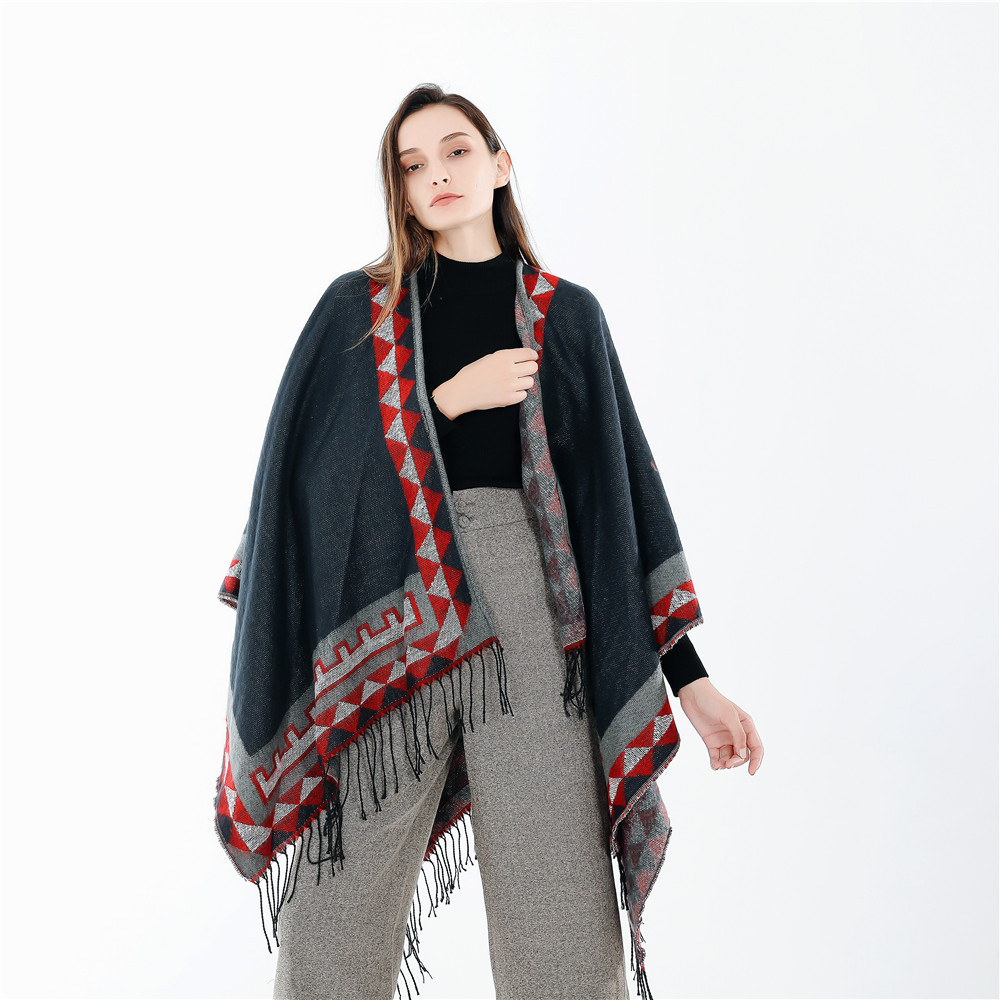 2020 Winter New Europe And The United States Fashion Street Trade Hot Solid Color Imitation Cashmere Warm Scarf Shawls Item Picture