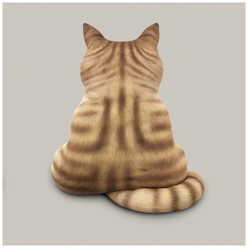 Cat Fan Original 3D Three-Dimensional Cat Figure Girl Gift Plush Toy New Cat Simulation Doll details Picture