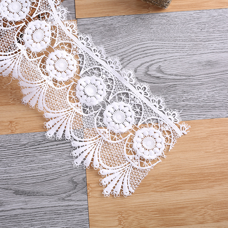 Manufacturers Direct Lace Lace Milk Silk Water Soluble Lace Hollow Palace Style Clothing Accessories Computer Embroidery Bar Code Item Picture