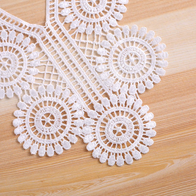 Manufacturers Direct Neckwear Water Soluble Lace Lace Hollow Polyester Flower Garment Accessories Computer Embroidery Lace details Picture