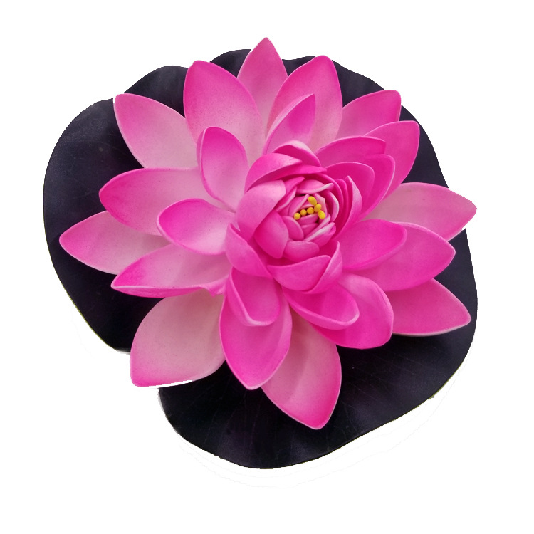 Fish tank aquarium decoration performance props trumpet simulation lotus lotus water lily simulation flower fake flowers floating on the water Specification drawing