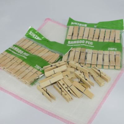 Factory Direct Clothes Drying Windproof Hot Sales Photo Wall Supplies Two Yuan Shop Stall Hot Sale Size Bamboo Clip Wholesale Specification drawing