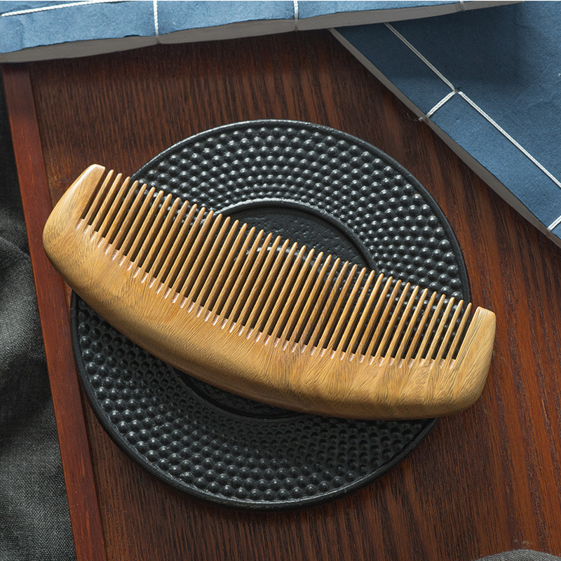 See Every Day Wholesale Hair Tools Comb Paraguay Green Sandalwood Comb No Static Massage Health Comb details Picture