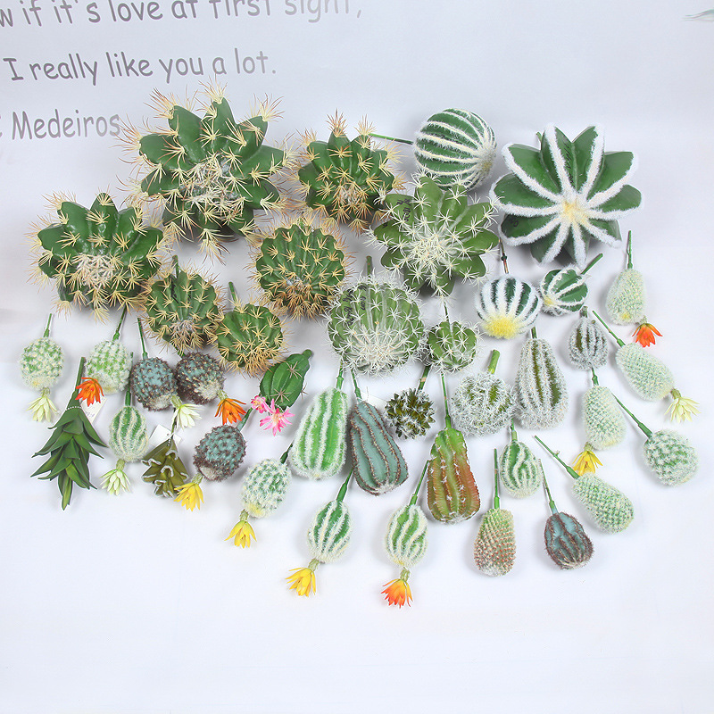Supply Simulation Cactus Pot Plastic Simulation Cactus Bonsai Simulation Cactus Green Plant Decoration Customization