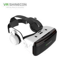 跨境爆款vr shinecon千幻魔镜G06E耳机版小巧 手机虚拟现实3d眼镜