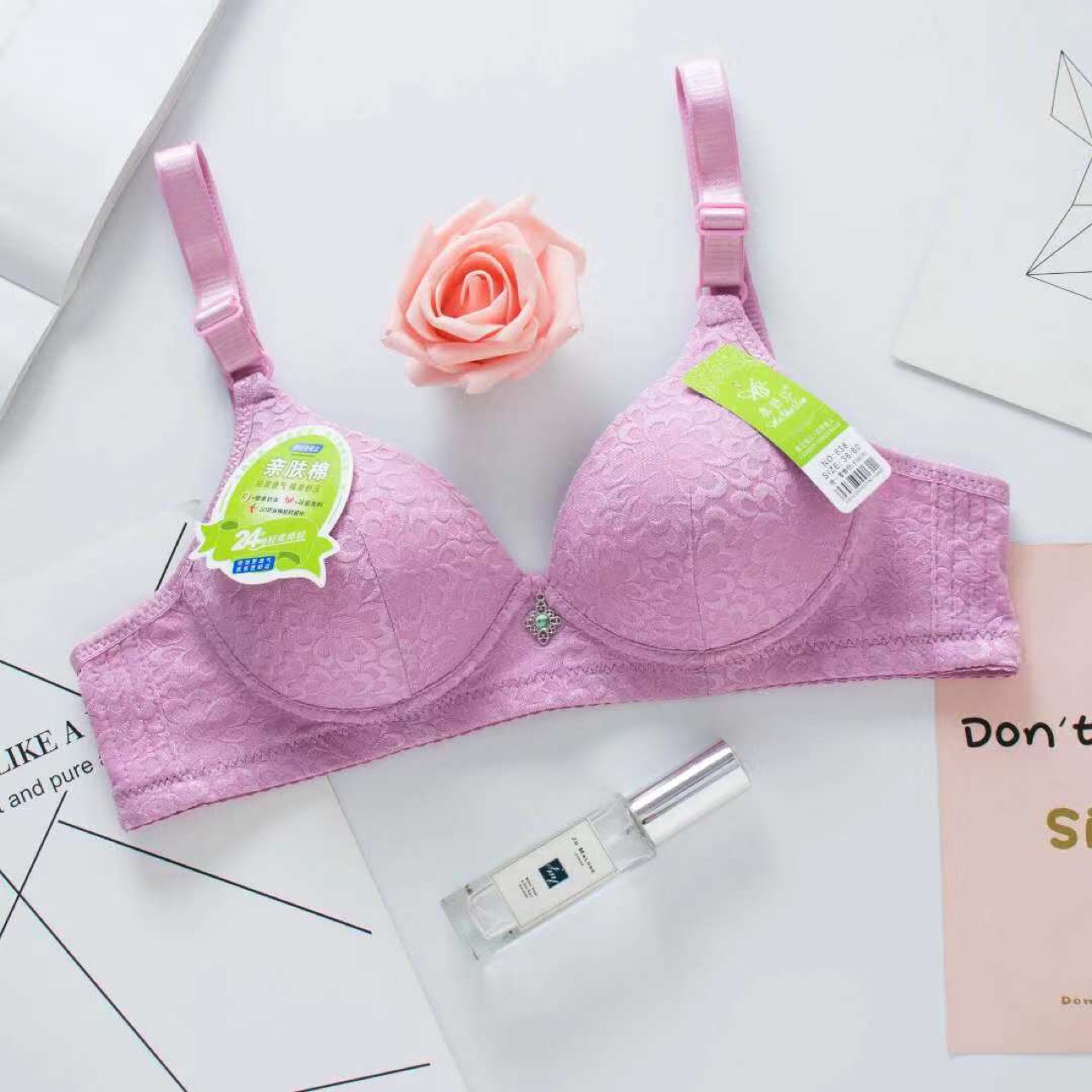 Olshufen 838# Breathable Soft t Delicate Jacquard skin-friendly cotton bra Application Scenario