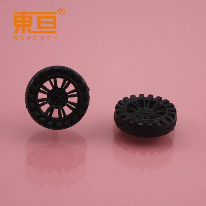 HB262AH rough black off-road plastic wheel plastic wheel toy wheel technology building block parts inside eight supports