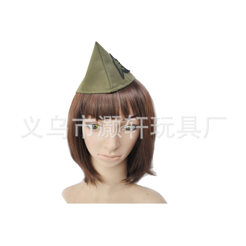 Amazon ebay WISH hot selling olive green sexy stewardess hat performance hat Beret Item Picture